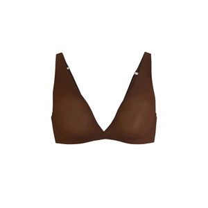 SKIMS Naked Everyday Plunge Bralette Smokey Quartz